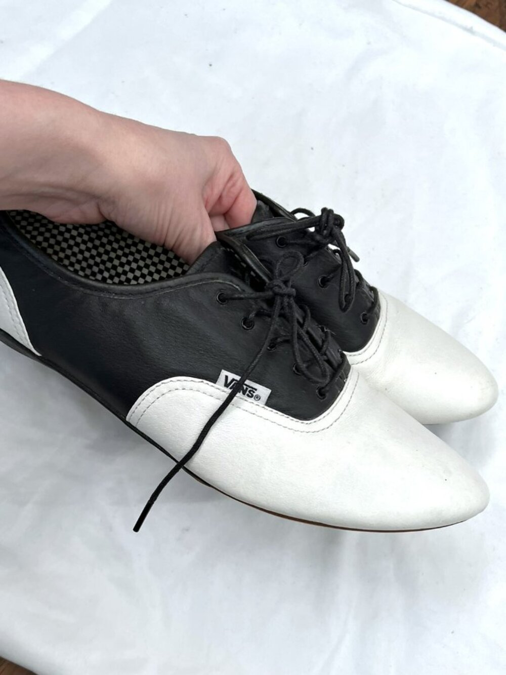Rare VANS 50's Style Oxford Saddle Shoes Sophie Leather Size 9